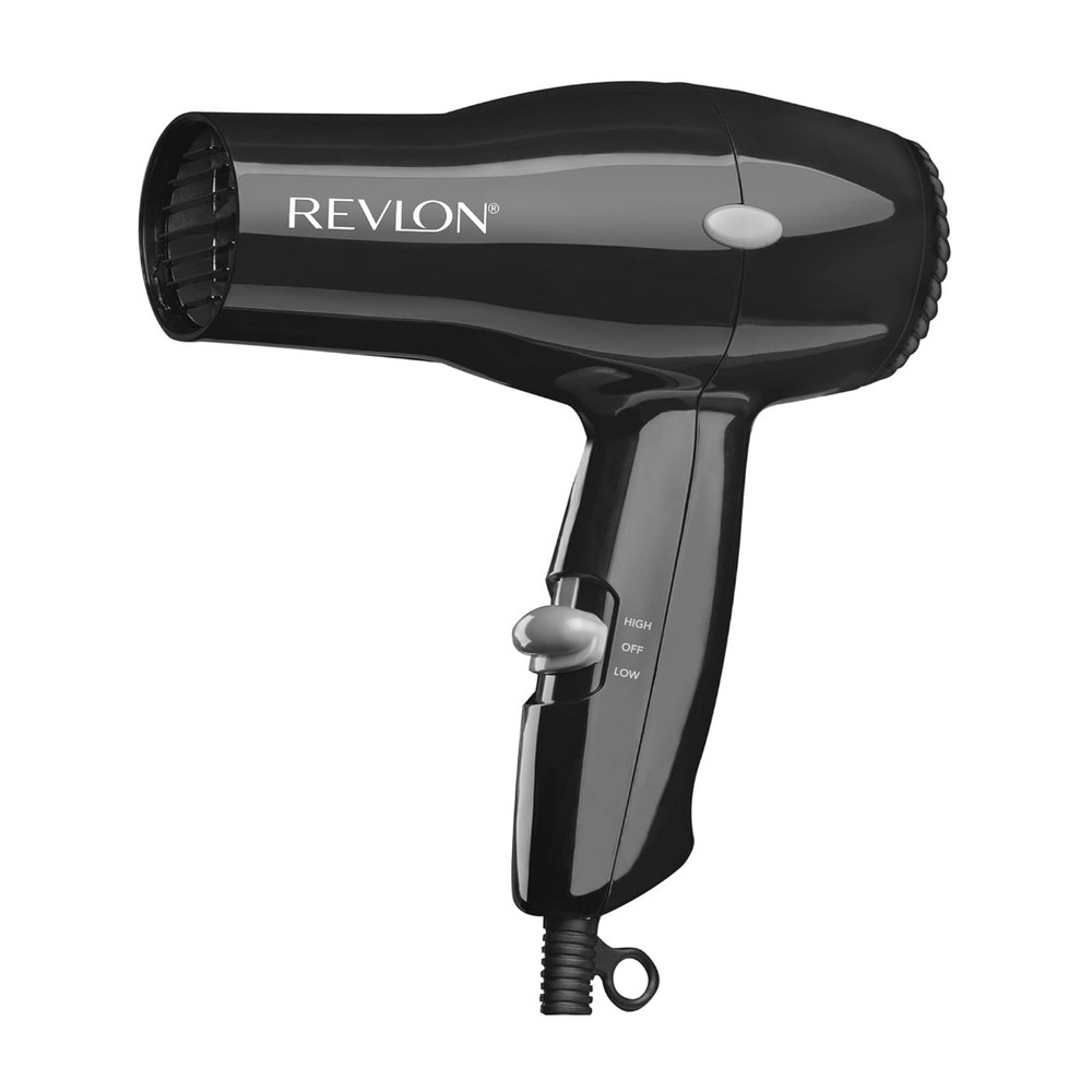 Revlon Compact Hair Dryer | 1875W Lightweight Design, Perfect for Travel, Black